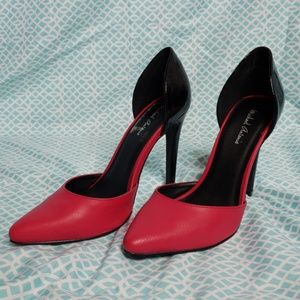 Michael Antonio Black and Magenta Pumps